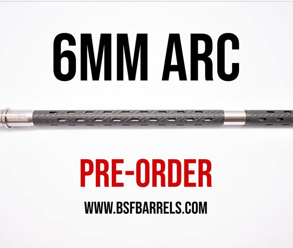 BSF BARRELS SHOWS SUPPORT FOR THE 6MM ARC WITH CARBON FIBER WRAPPED BARRELS