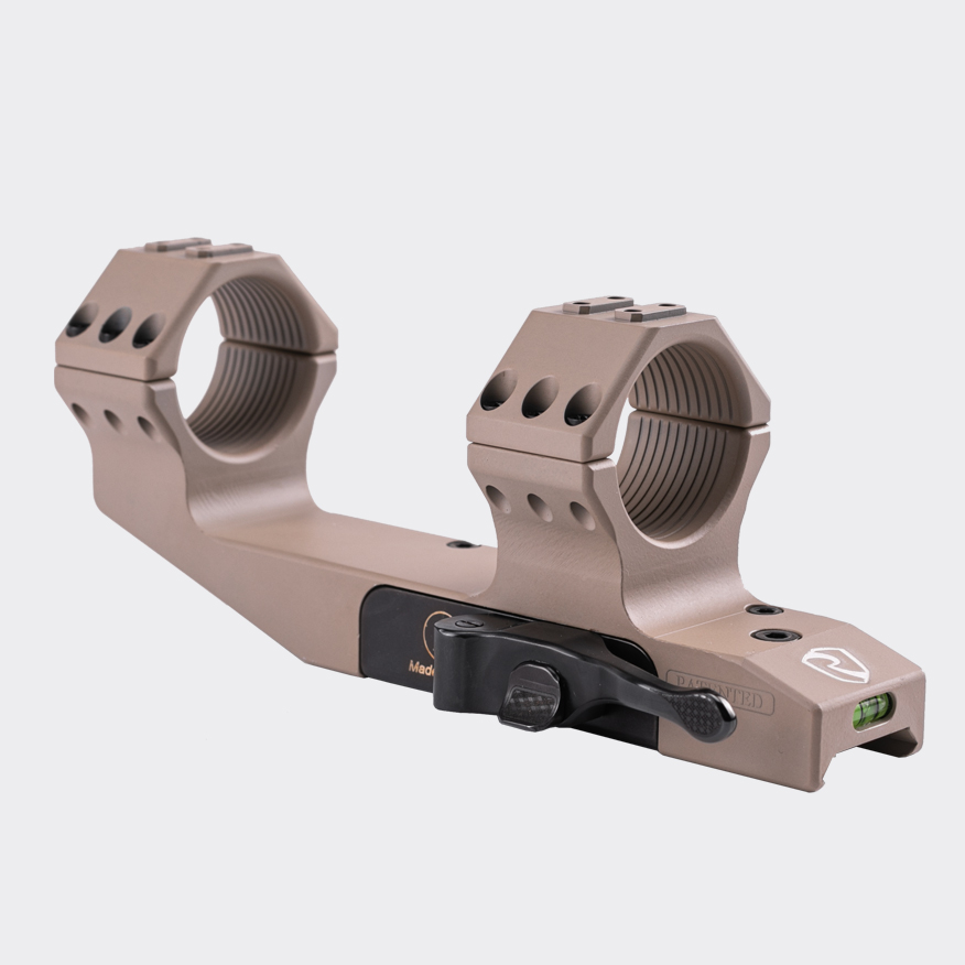 RITON OPTICS SHOWS OFF THE RITON BY CONTESSA 30MM CANTILEVER PICATINNY QD SCOPE MOUNT