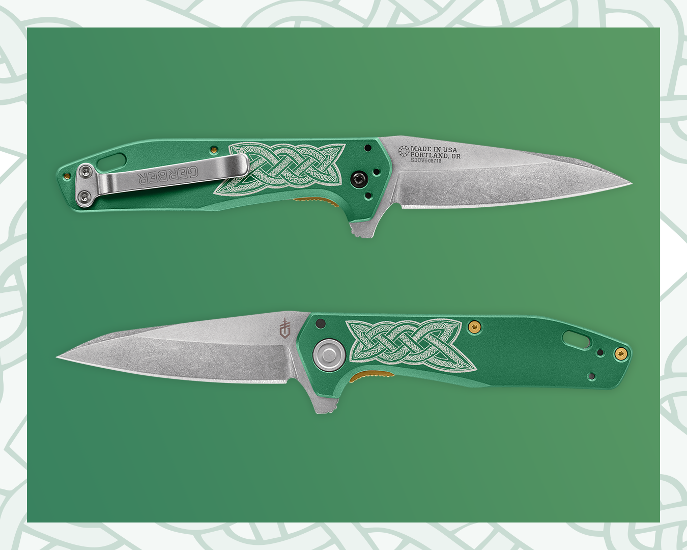 GERBER GEAR DEBUTS LIMITED EDITION DUBLIN GREEN FASTBALL FOLDER KNIFE