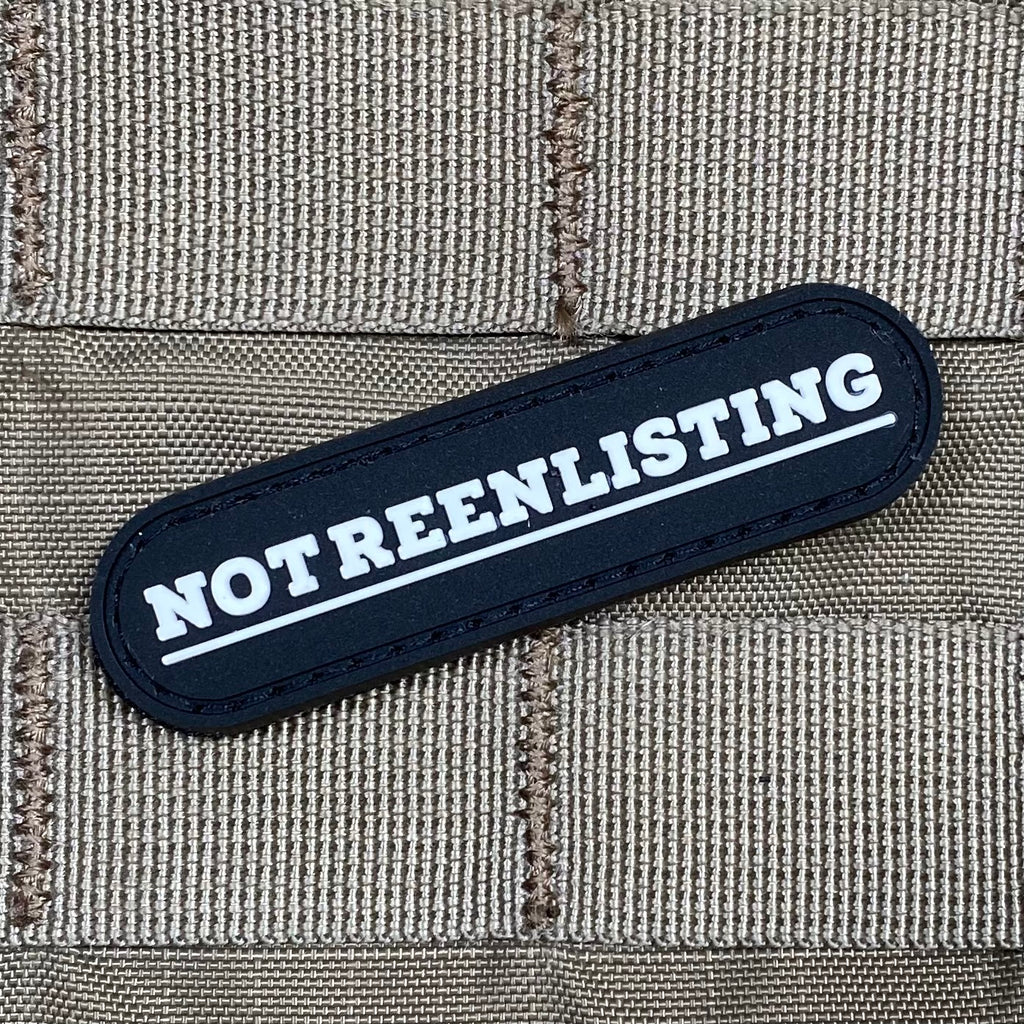 VIOLENT LITTLE MACHINE SHOP DEBUTS THE "NOT REENLISTING" PATCH