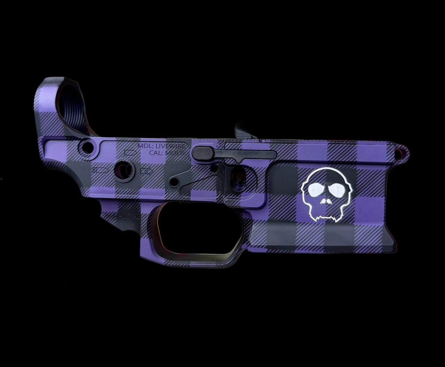 APE Defense launches limited edition purple plaid Sharps Bros Livewire lower receiver.