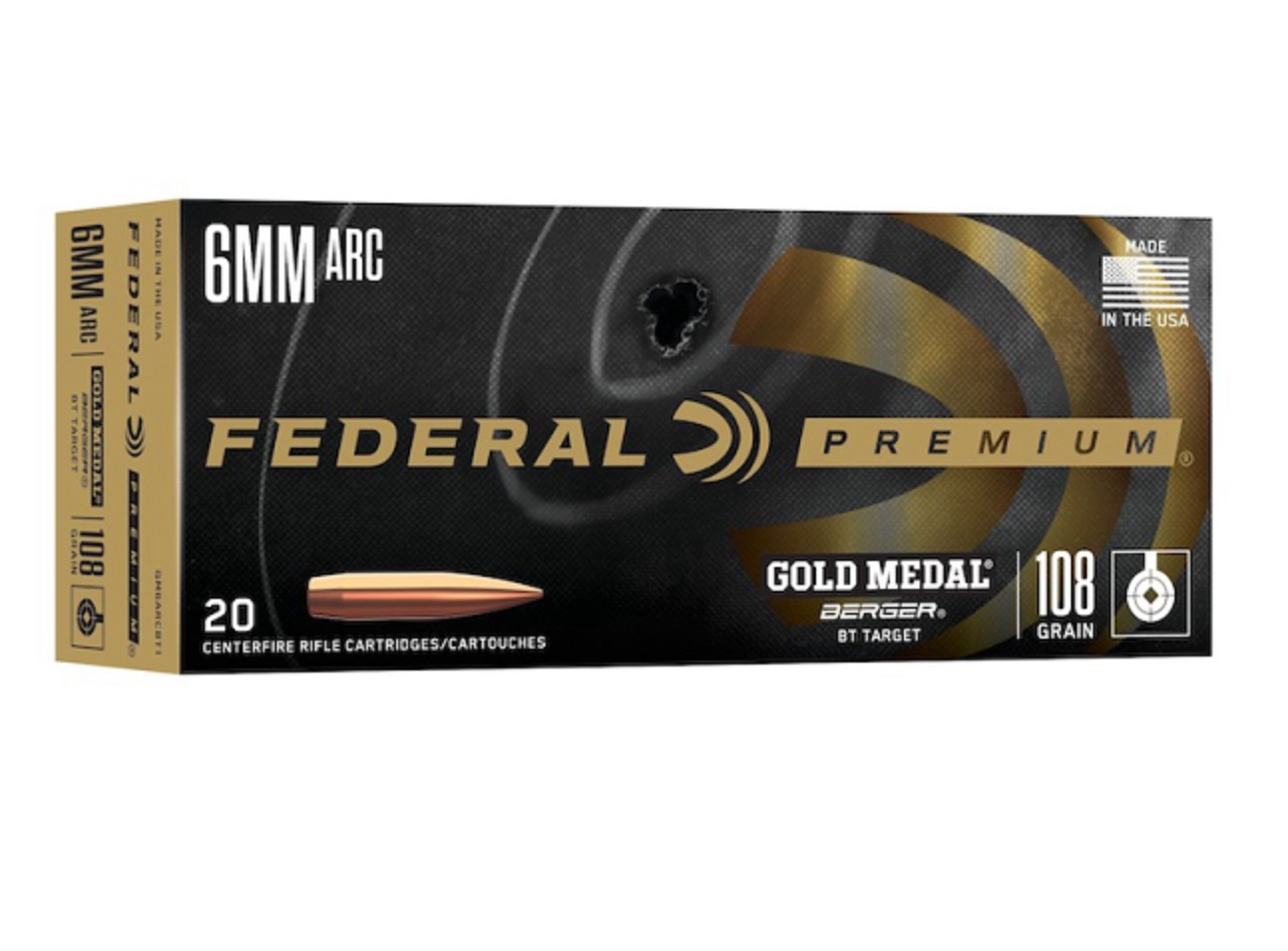 Federal announces the production roll out of the new 6mm ARC Gold Medal Berger Target load